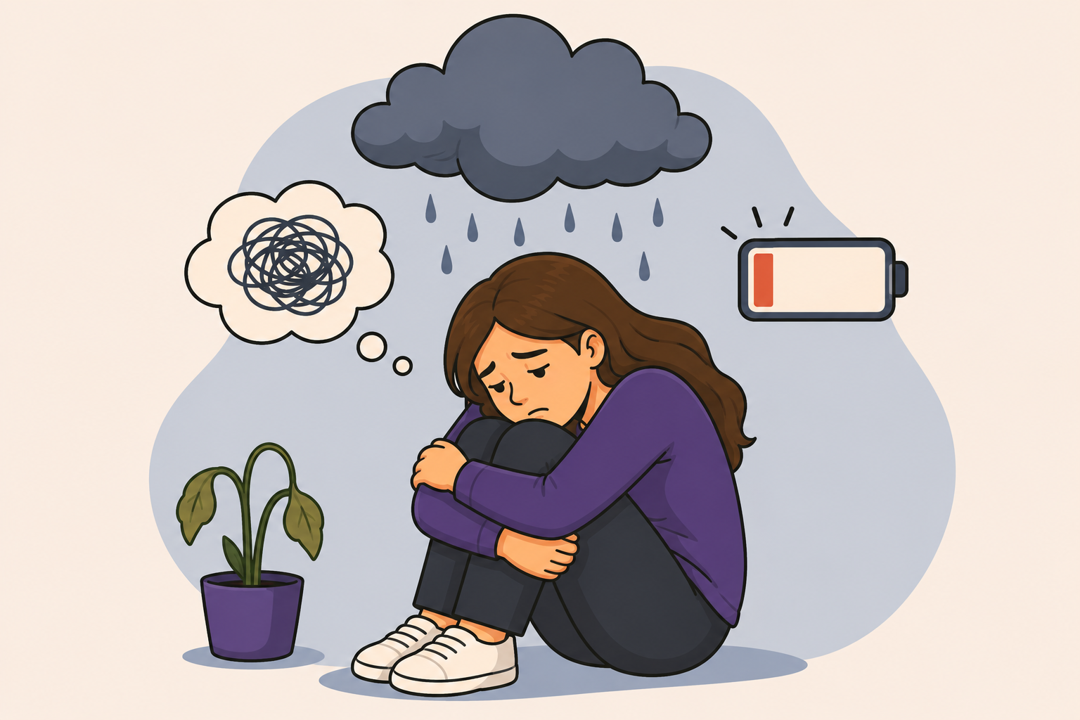 Depressão: entenda os sintomas, as causas e como buscar ajuda.